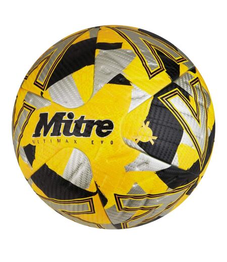 Ballon De Foot Ultimax Evo Taille 5 Jaune Argenté Noir Mitre