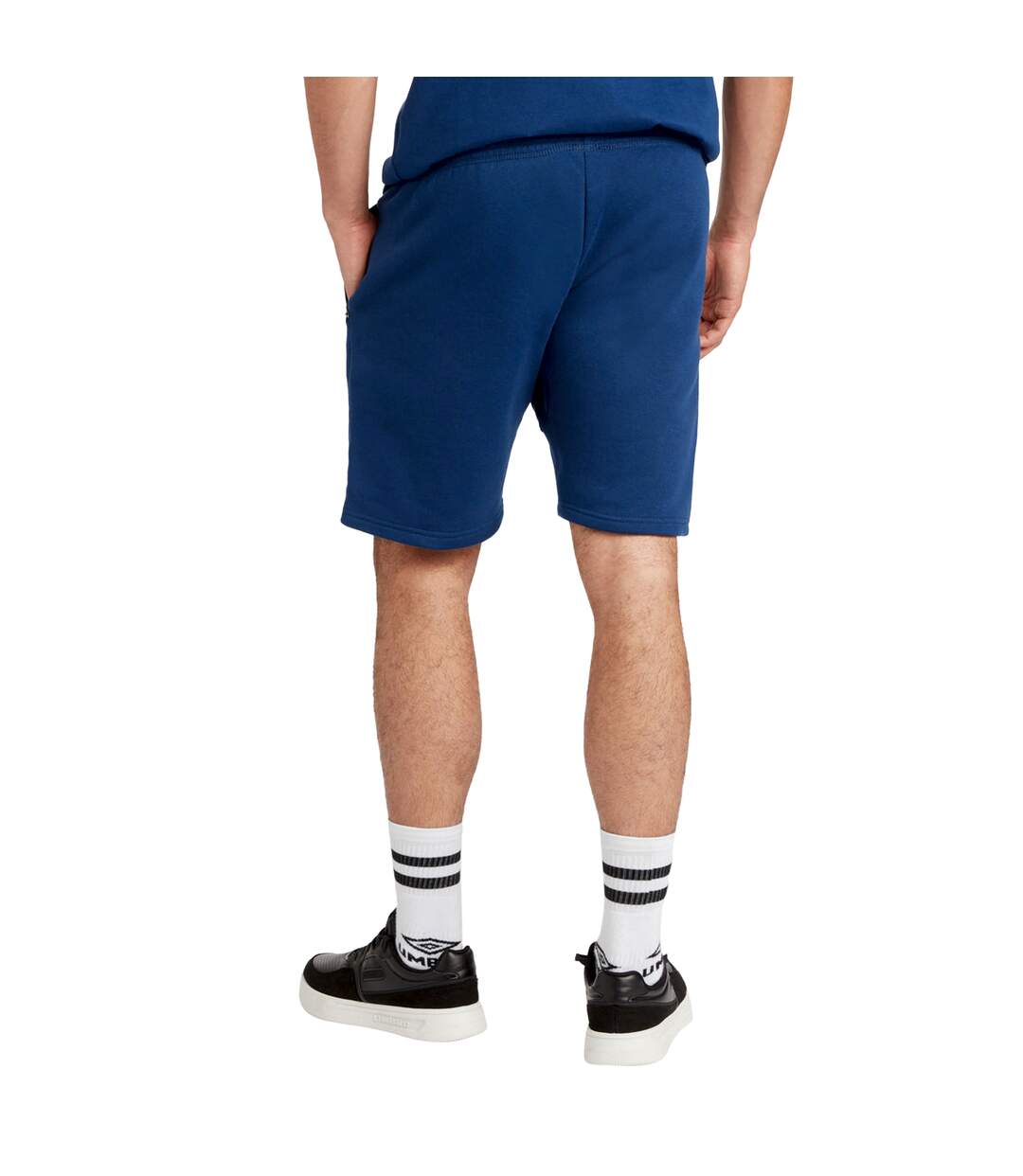 Umbro Mens Club Leisure Shorts (Navy Blue/White)