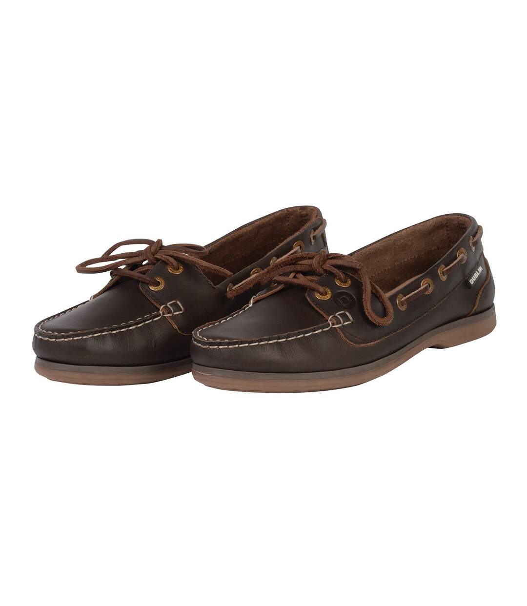 Womens/ladies mendip arena leather boat shoes brown Dublin