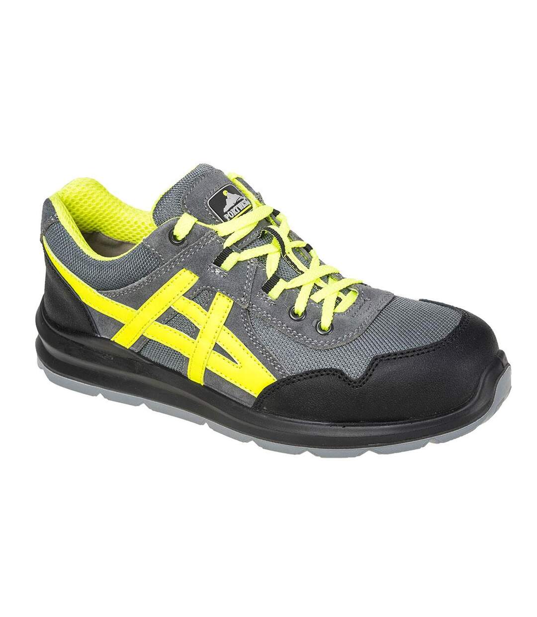 Unisex adult steelite mersey leather safety trainers grey Portwest-1