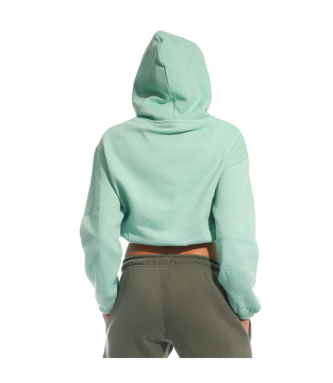 Sweat À Capuche Femme Vert Menthe Light And Shade-2