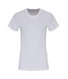 TriDri Womens/Ladies Embossed Panel T-Shirt (White)