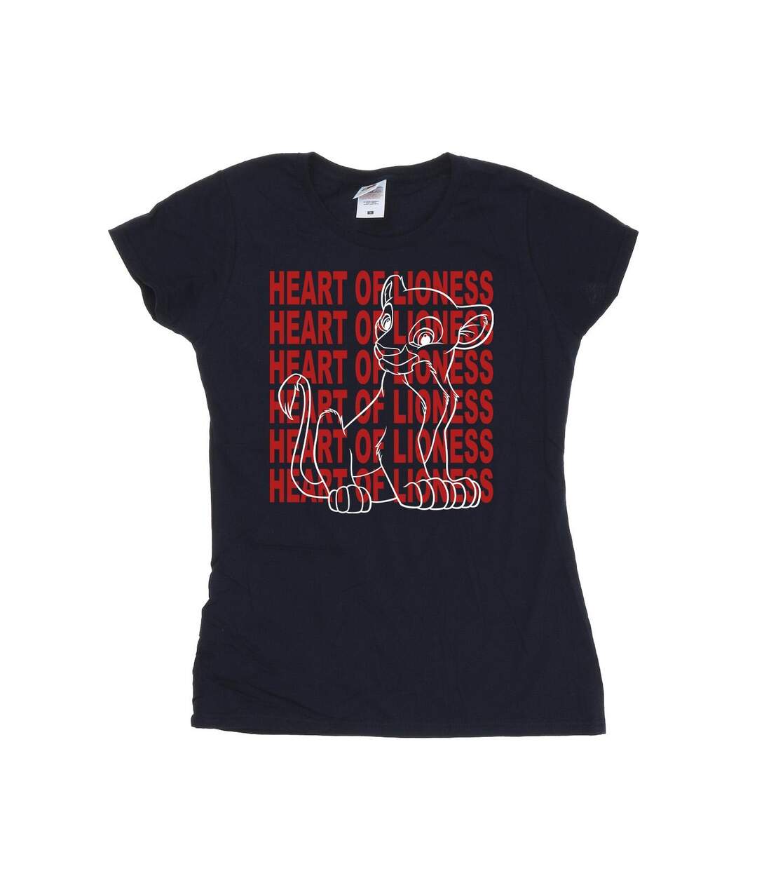Disney T-shirt en coton Femme/Ladies The Lion King Heart Of A Lioness (Bleu marine) - UTBI25225-1