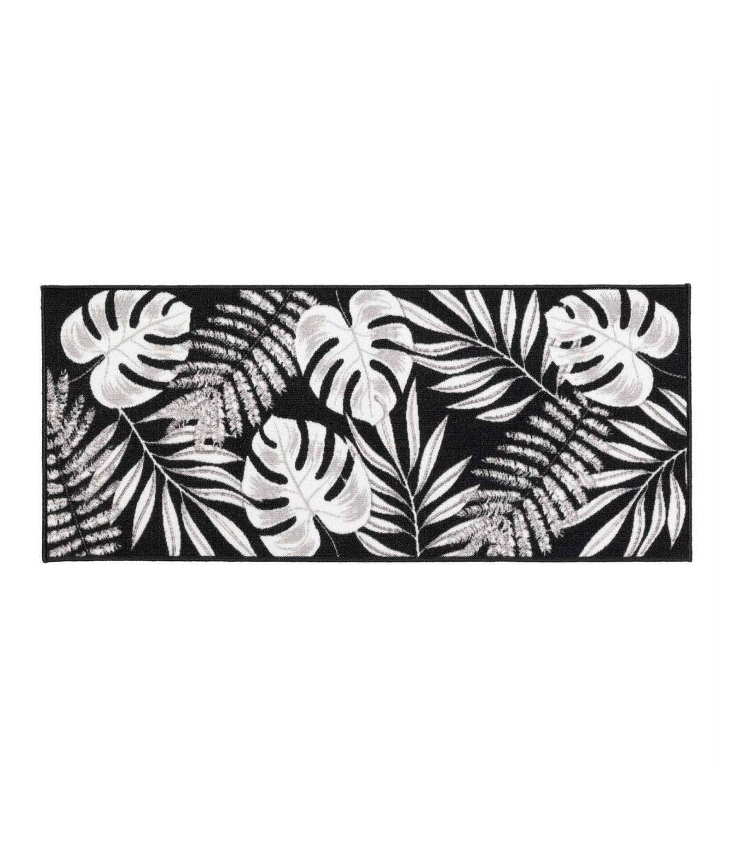 Tapis Imprimé Amber 50x120cm Noir-1