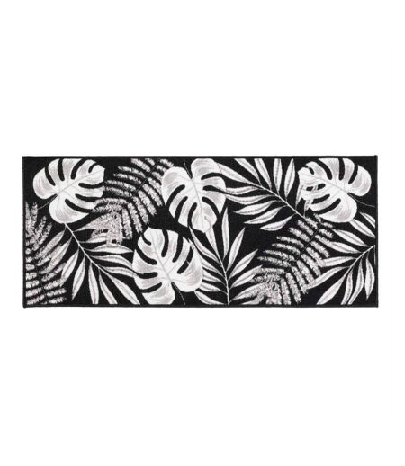 Tapis Imprimé Amber 50x120cm Noir