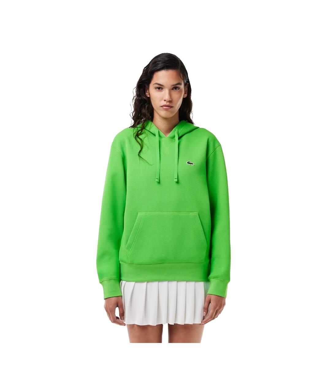Sweat à capuche femme vert Lacoste-3