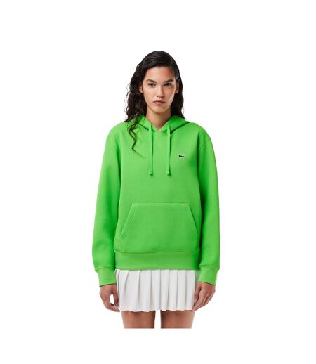 Sweat à capuche femme vert Lacoste