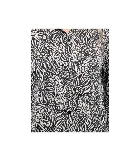 Chemise fluide motif animalier noir et blanc OPHIR - Dona X Lisa