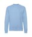 Mens classic 80/20 set-in sweatshirt sky blue Fruit of the Loom