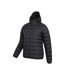 Mens Link Padded Jacket Jet Black Mountain Warehouse-3