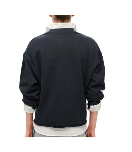 Sweat marine femme superdry crop - l