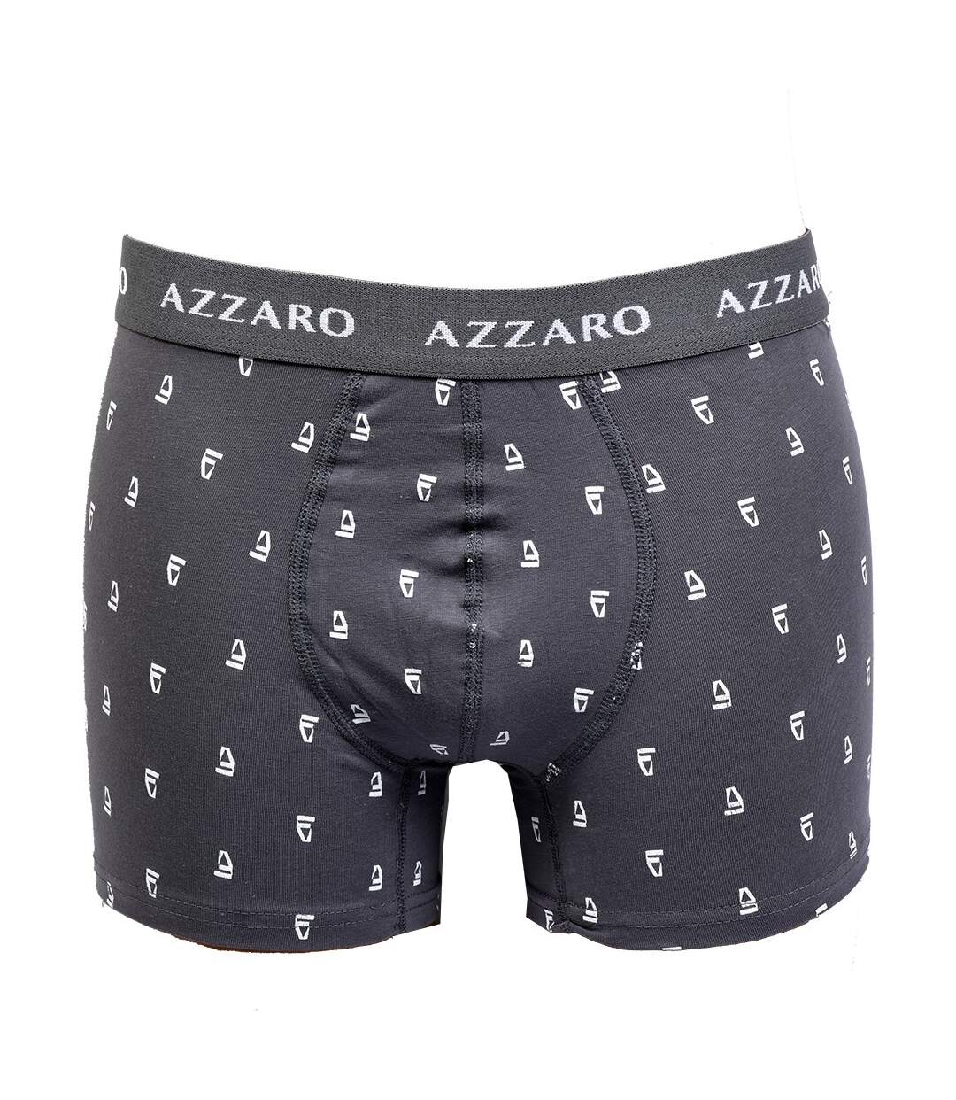 Boxer homme AZZARO Confort et Qualité -Assortiment modèles photos selon arrivages- Boxer AZZARO 06718 Gris-1