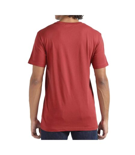 T-shirt Rouge/Blanc Homme Calvin Klein Jeans Disrupted - XXL