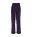 Womens/ladies Tapiana Relaxed Fit Trousers Purple Hugo Boss-1