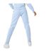 Womens/ladies Cotton Blend Adjustable Waist Classic Joggers Blue Marl USA-3