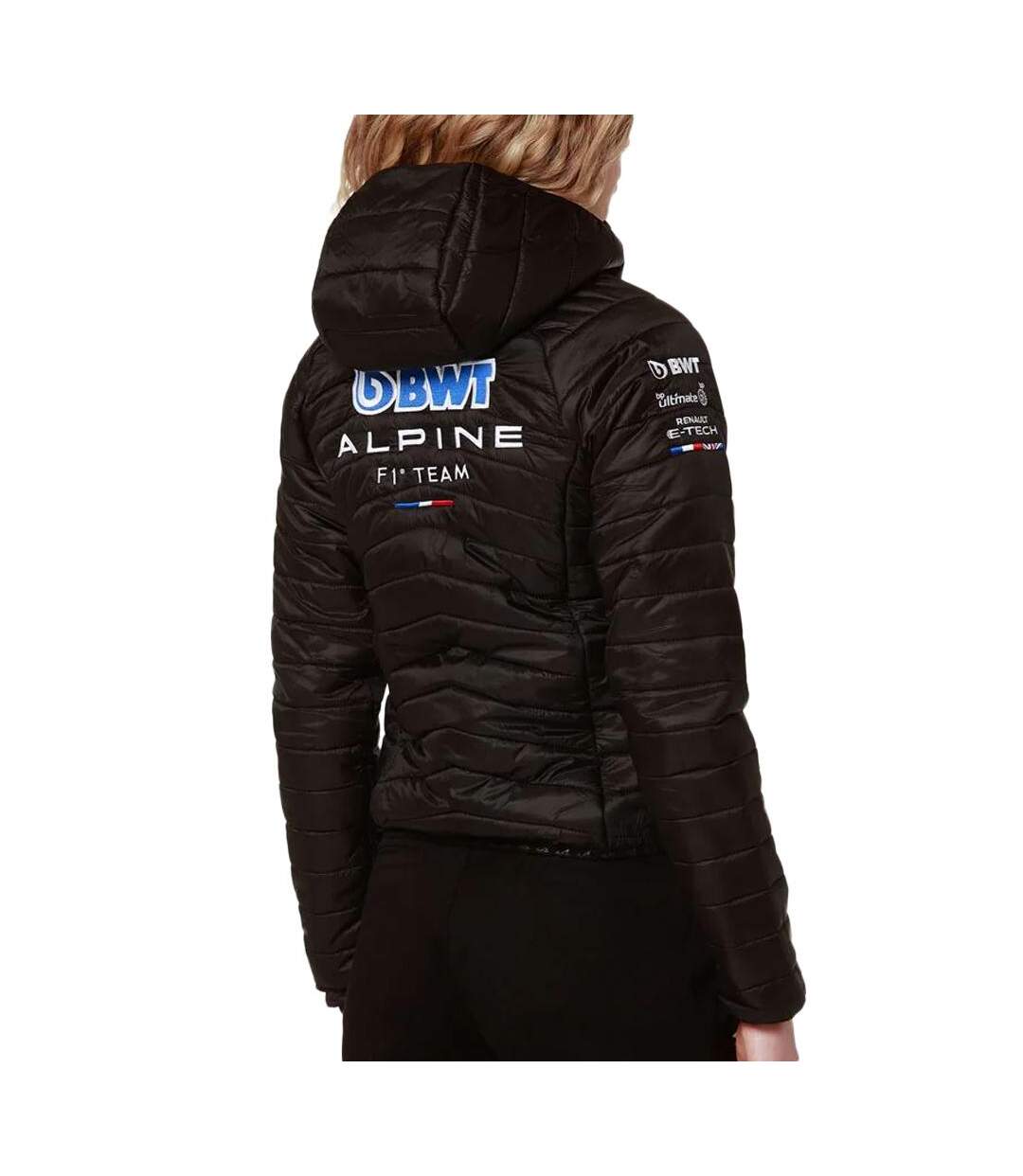 Doudoune noire/turquoise femme kappa abawou - l-2
