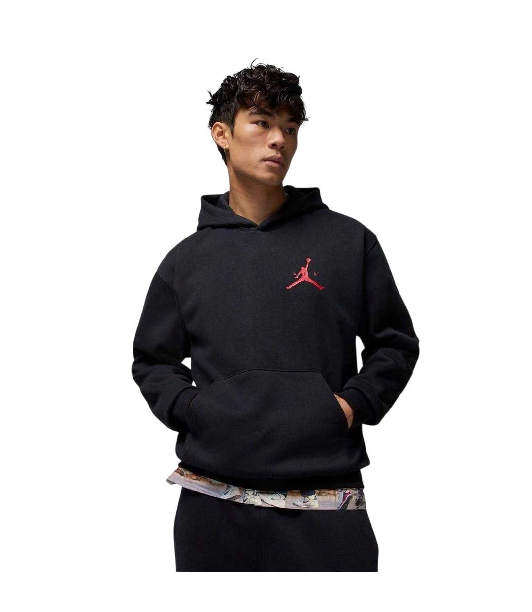 Sweat À Capuche Air Jordan Jumpman Homme Noir Rouge Nike-1
