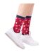 Miss Sparrow - 1 Paire Chaussettes Femme Teckel Santa Bambou-5