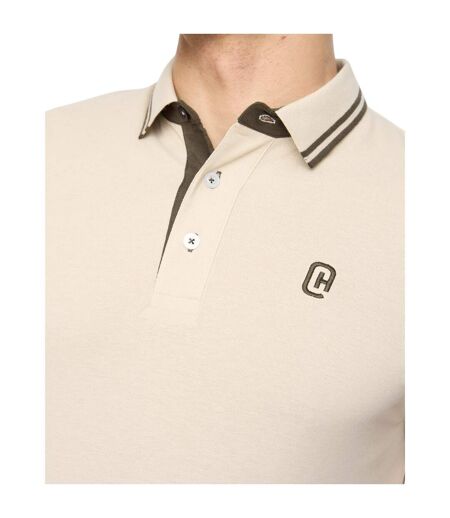 Mens Mackerby Polo Shirt Off White Crosshatch