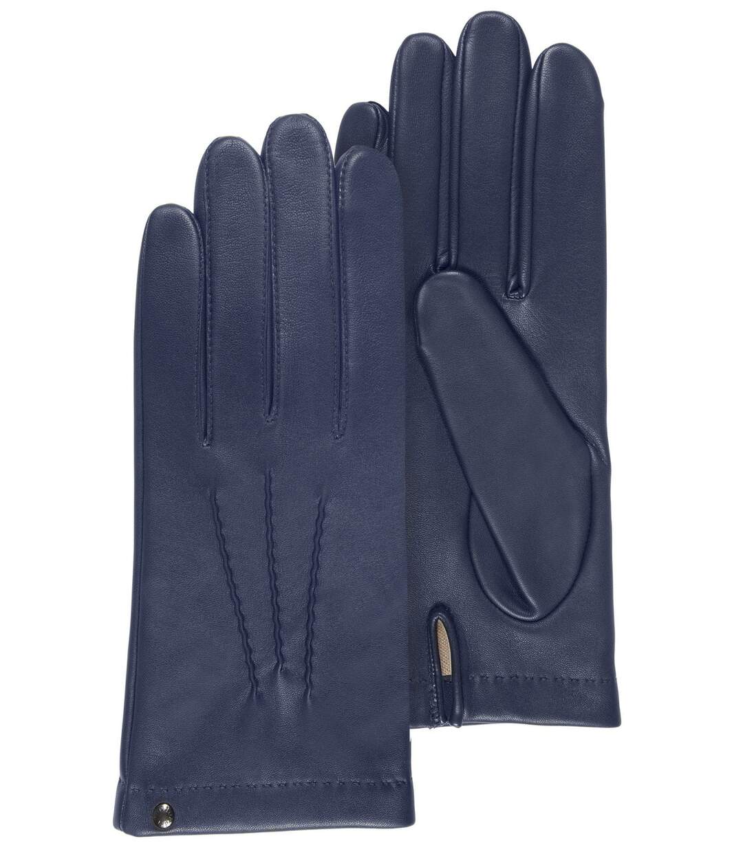 Isotoner Gants homme cuir d'agneau - doublés soie