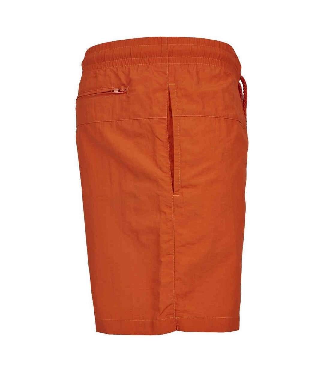 Short De Bain Motif/style Bloc Homme Rouille Urban Classics-4