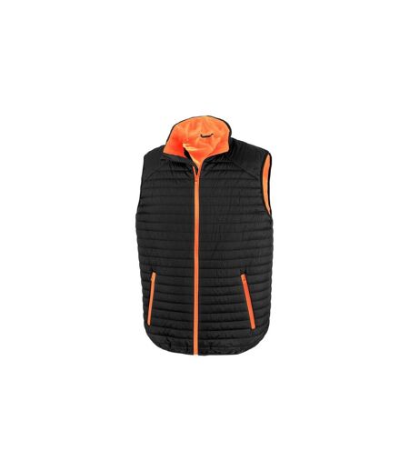 Veste Sans Manches Adulte Noir Orange Result