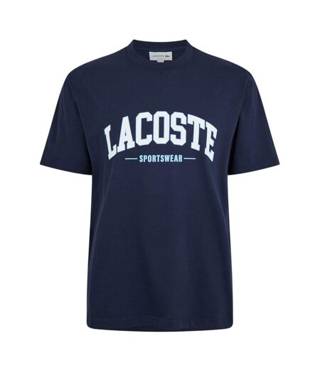 T-shirt Motif/style Logo Arqué Adulte Bleu Marine Lacoste