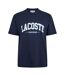 T-shirt Motif/style Logo Arqué Adulte Bleu Marine Lacoste-1