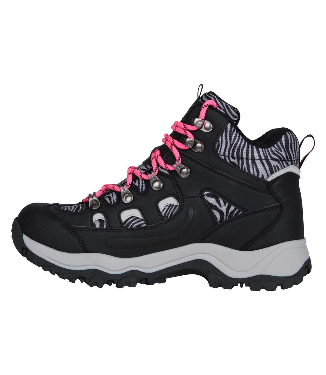 Womens/ladies adventurer printed waterproof walking boots bright pink Mountain Warehouse-3