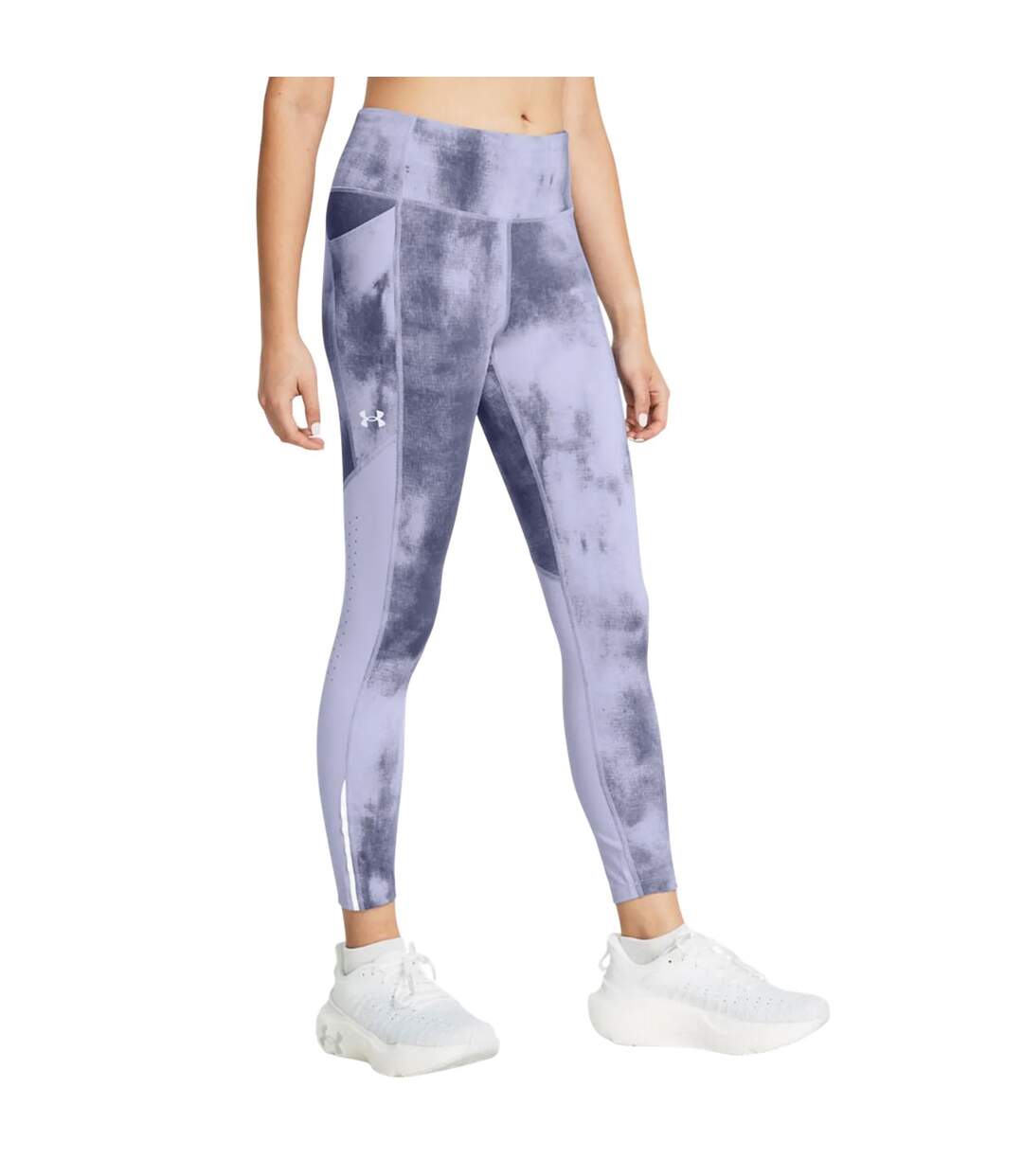 Legging launch femme violet Under Armour-1