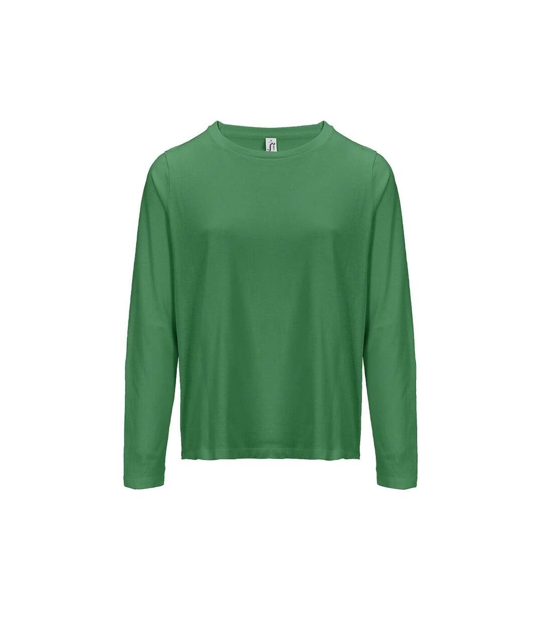 T-shirt manches longues FEMME - 04443 - vert prairie-1
