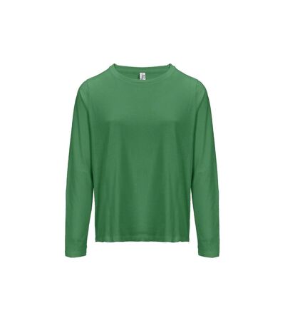 T-shirt manches longues FEMME - 04443 - vert prairie