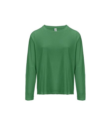 T-shirt manches longues FEMME - 04443 - vert prairie