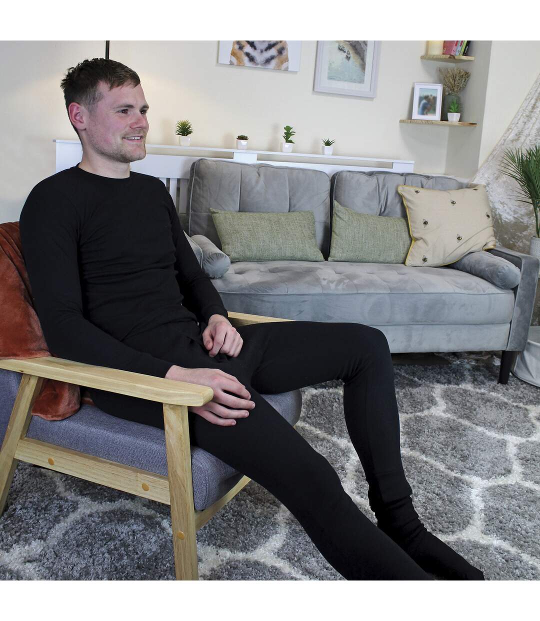 3 Pack Mens Thermal Underwear Top | Winter Base Layer Long Sleeve Top-4