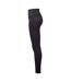 Womens/ladies high shine leggings black TriDri