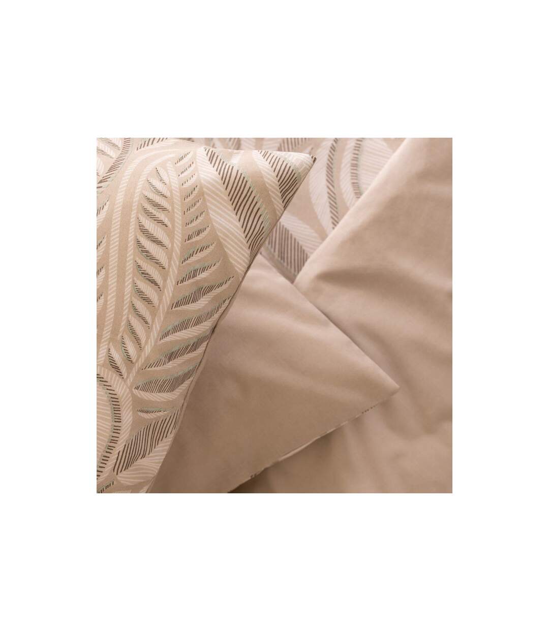 Parure de Lit Imprimée Nalh 240x220cm Beige-3
