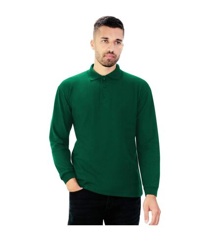 Polo à manches longues homme vert forêt Absolute Apparel Absolute Apparel