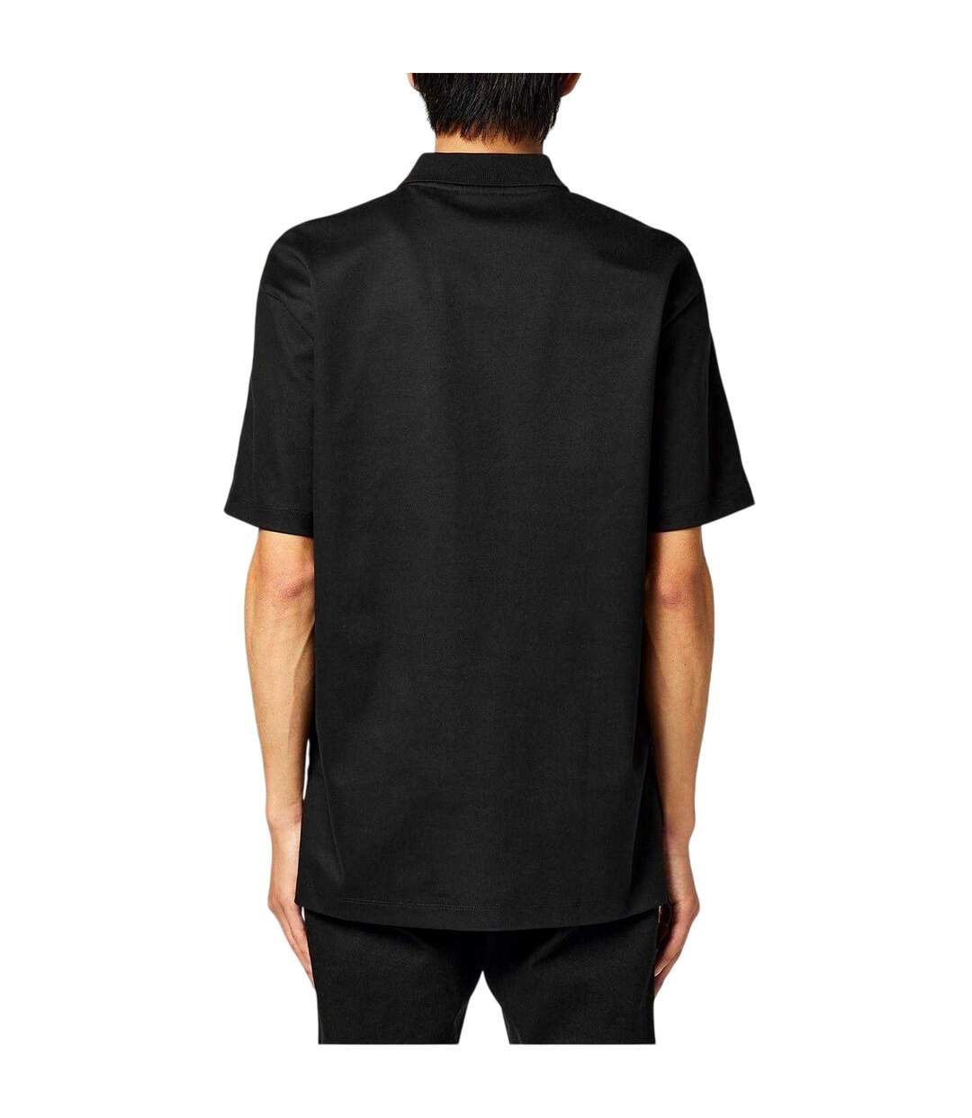 Mens Deabono Logo Polo Shirt Black Hugo-3