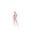 Mini Jupe Motif/style Tie-dye Femme Violet Missy Empire-1