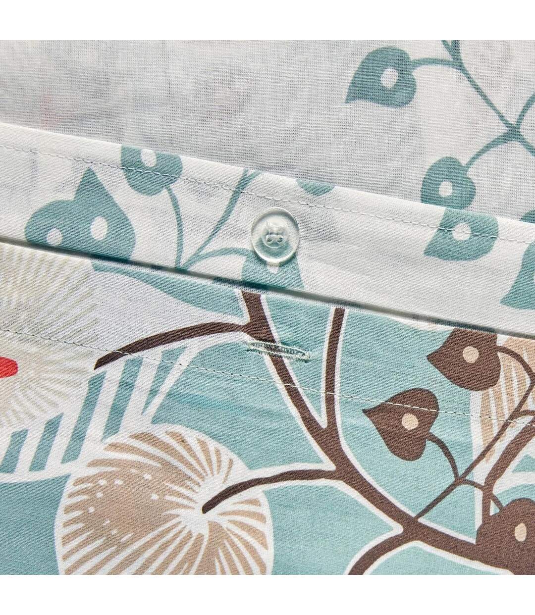 Parure de Lit 3 Pièces Végétal Marin 240x220cm Vert Céladon-2