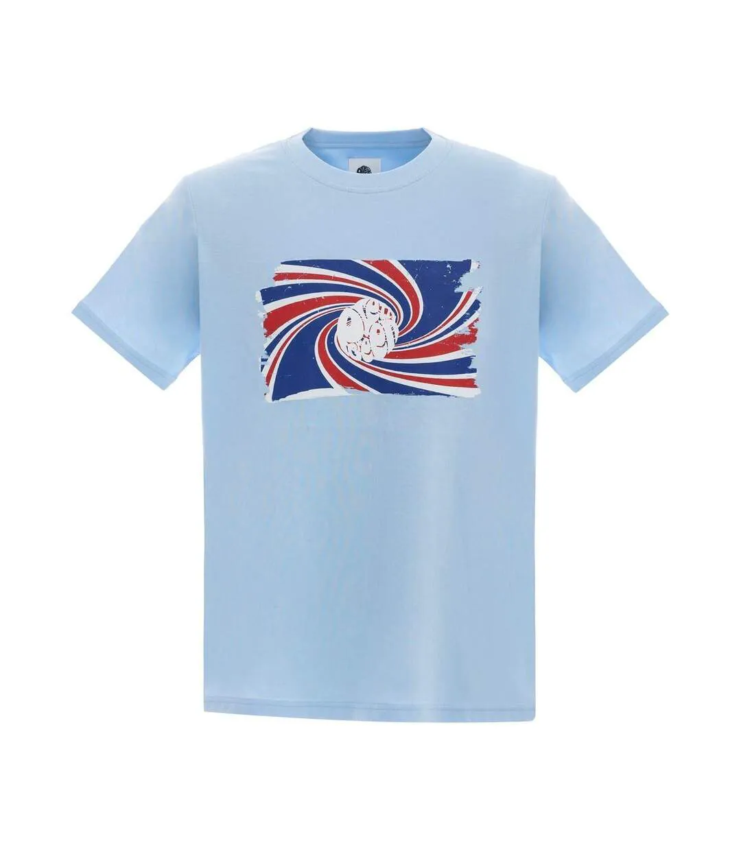 T-shirt Motif/style Tourbillon Homme Bleu Ciel Pretty Green-1