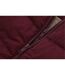 Womens/ladies Bubble Puffer Jacket Burgundy SoulCal-4