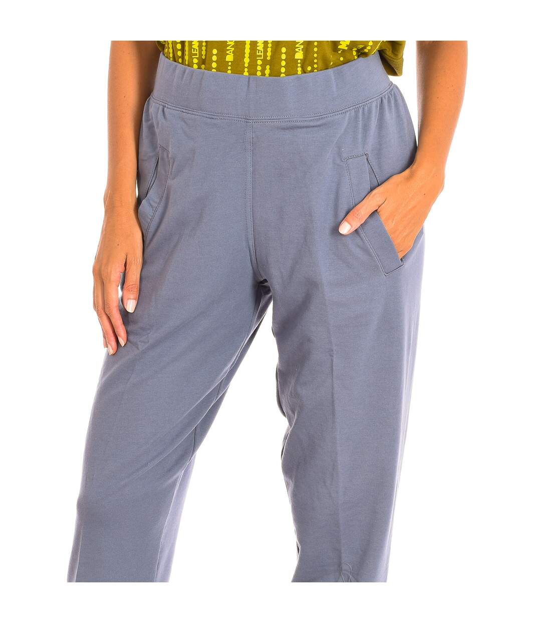 Long Sports Pants adjustable by drawstring Z1B00190 woman-2