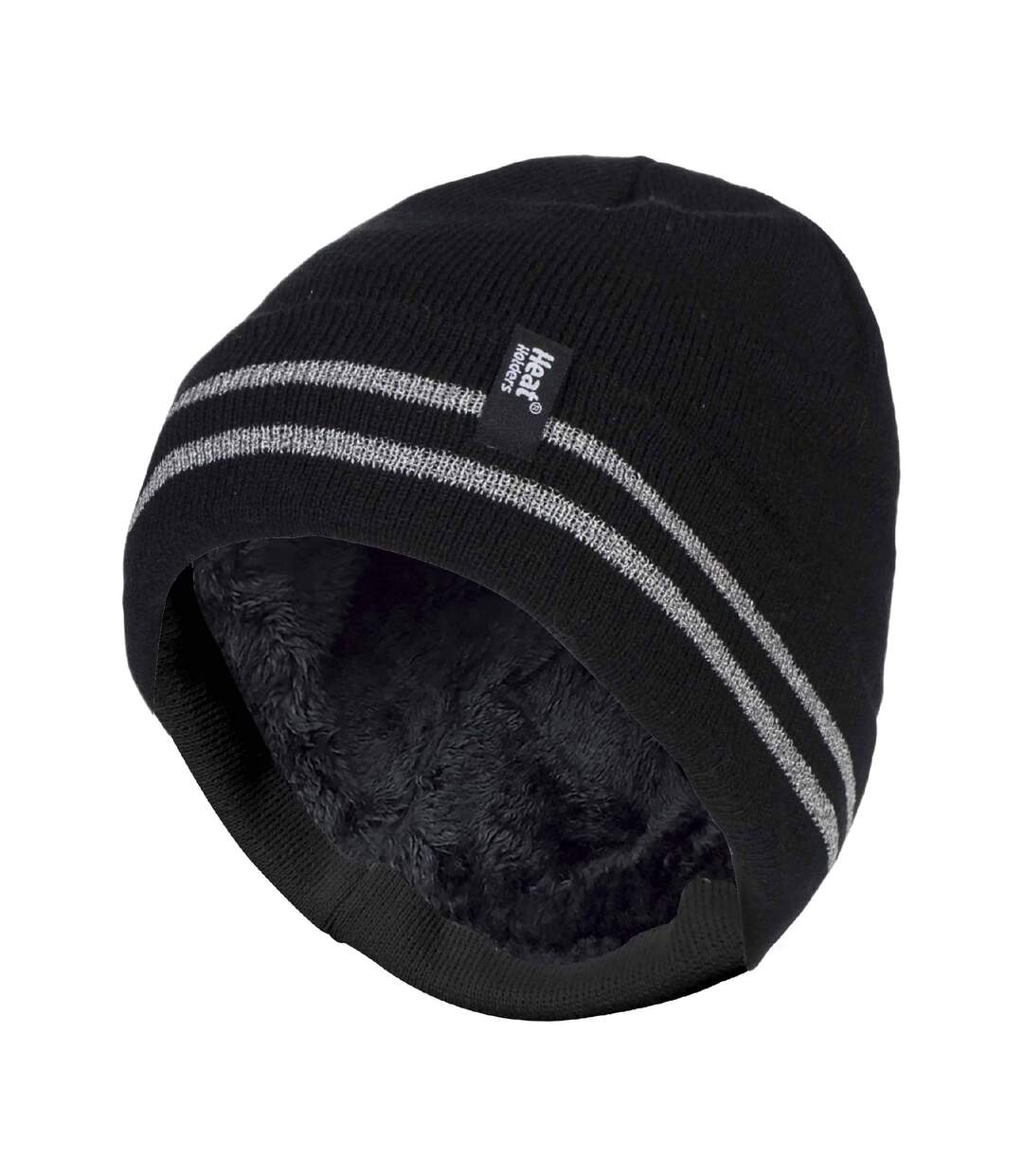 Mens Hi Vis Reflective Soft Fleece Lined Thermal Winter Hat-1