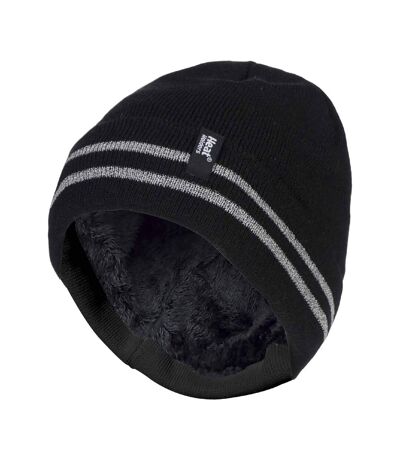 Mens Hi Vis Reflective Soft Fleece Lined Thermal Winter Hat