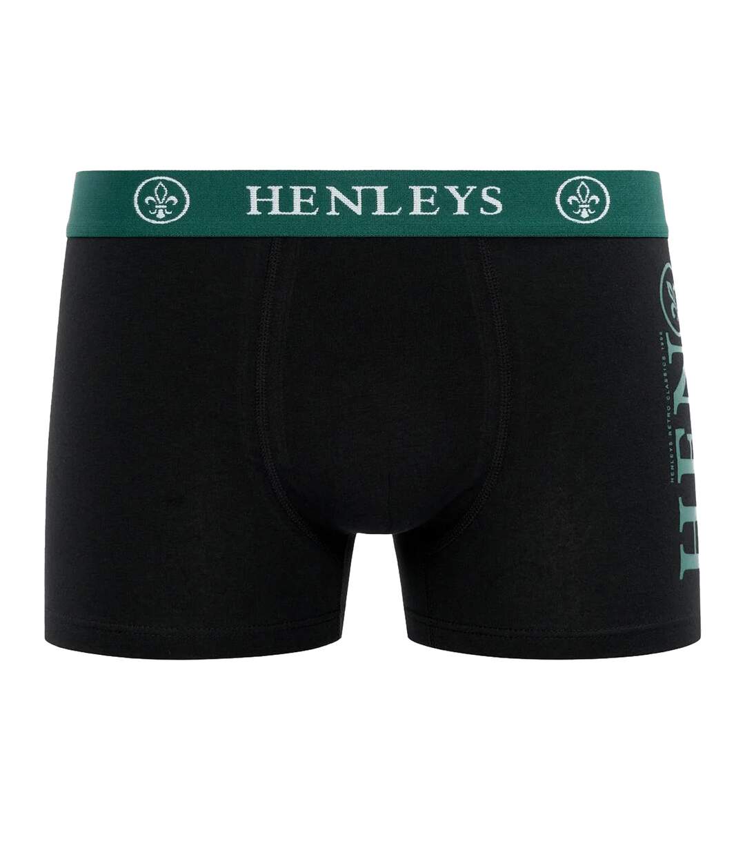 Boxers Kelpar Homme Noir Henleys-3