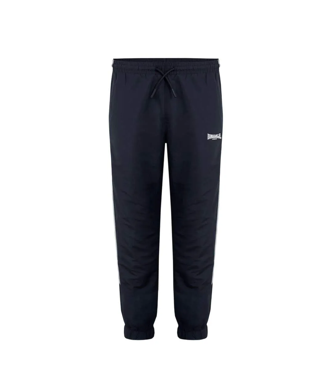 Pantalon De Survêtement Motif/style À Rayures Homme Noir Lonsdale-1