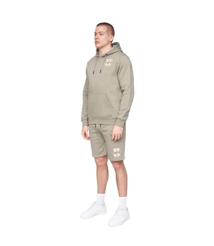 Sweat à capuche aitchen homme vieux vert kaki Henleys