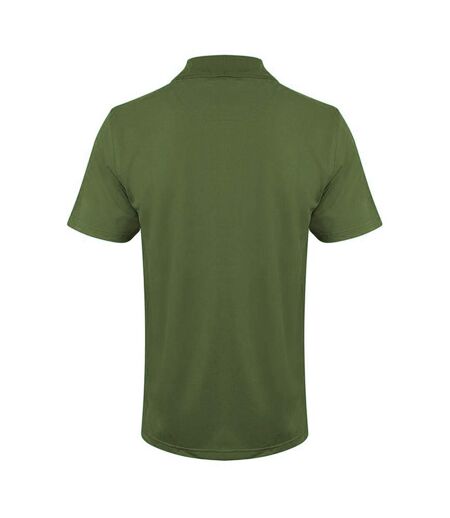 Henbury Mens Coolplus® Pique Polo Shirt (Olive)