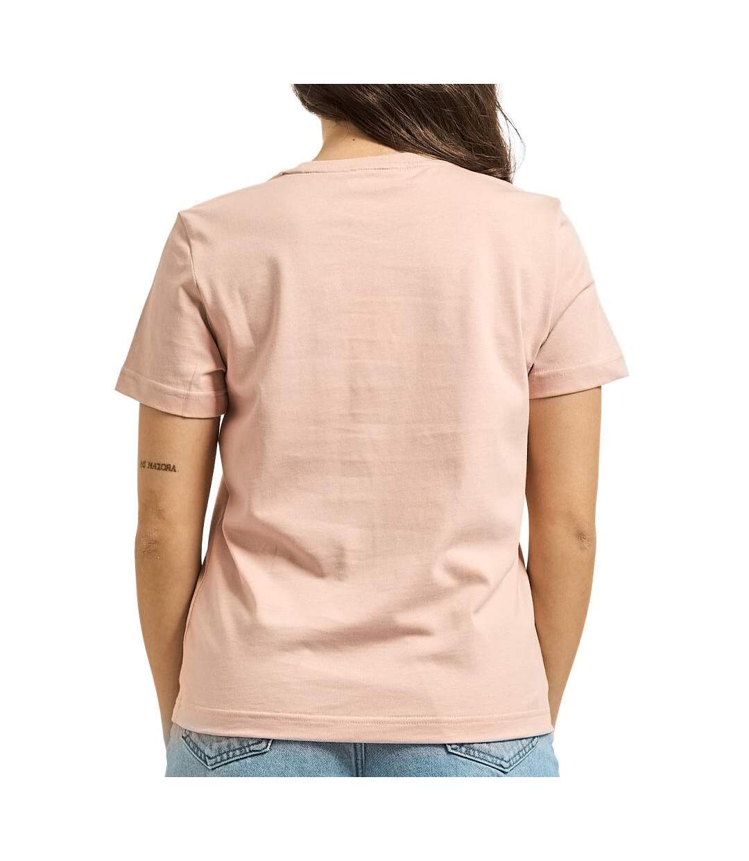 T-Shirt rose femme calvin klein jeans archive-2